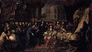 Henri Testelin Colbert Presenting the Members of the Royal Academy of Sciences to Louis XIV in 1667 painting